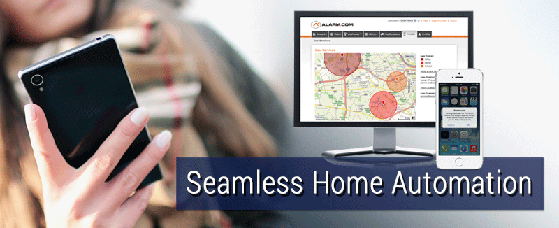 Seamless Home Automation with Geo-Services powered by Alarm.com
