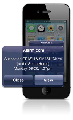 Crash N Smash technology from Alarm.com