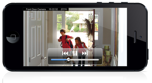 Receive video clips when the kids get home from school