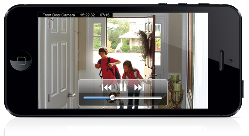 Receive video clips when the kids get home from school