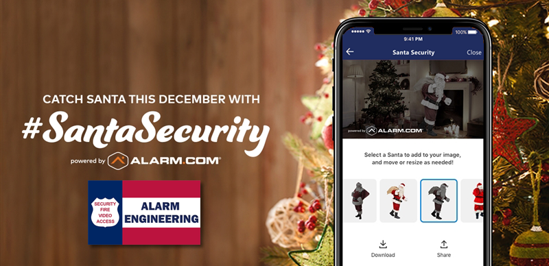 Catch Santa with Alarm Engineering powered by Alarm.com home security cameras
